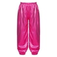 thumbnail image 1 of iEFiEL Kids Girls Shiny Dots Dance Pants for Hip-hop Jazz Stage Performance Competition Hot Pink 3-4, 1 of 7