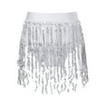 thumbnail image 1 of iEFiEL Kids Girls Shiny Sequins Tassels Briefs Bottoms Dance Performance Competition Underwear White 8, 1 of 5