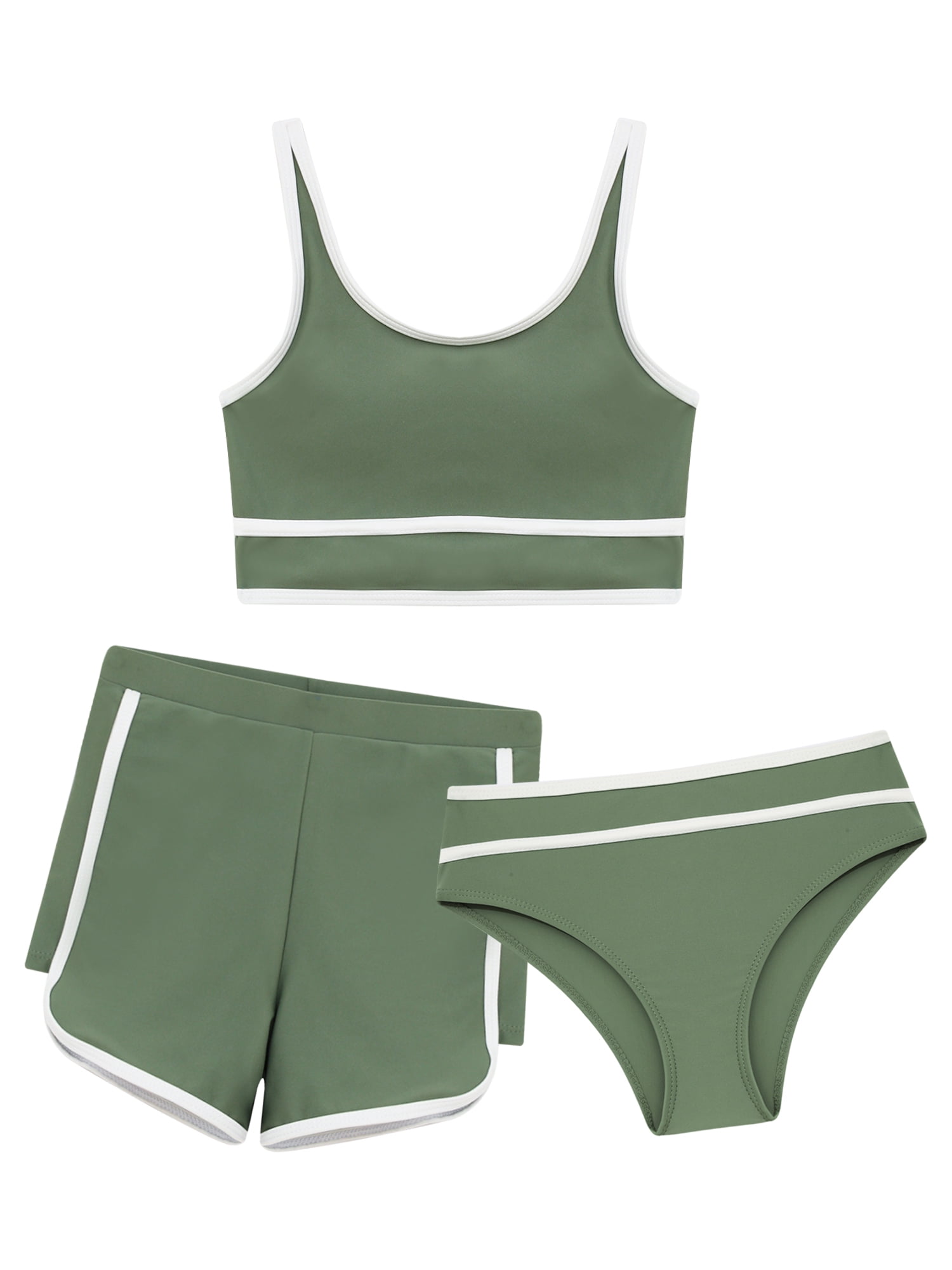 3pcs Solid Color Bikini Set, Featuring Wide Strap Design With Underwire For Comfort And Support, Fashionable Beachwear Perfect For Summer Beach And Pool Party
