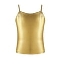thumbnail image 1 of iEFiEL Kids Girls Sparkly Sequined Dance Top with Front Liner,Sizes 6-16 Gold-a 8, 1 of 7