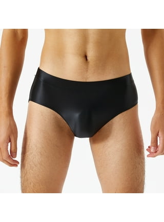 Men Women Shorts Sheer Underwear Shiny Glossy Pantyhose Briefs See