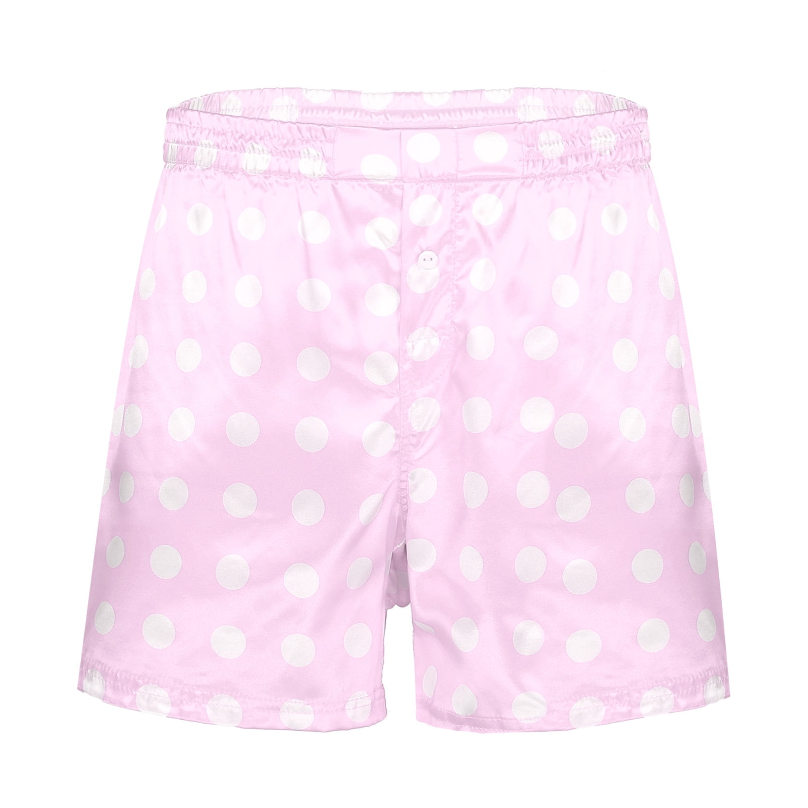 iEFiEL Mens Silk Satin Boxer Shorts Summer Loose Sports Shorts
