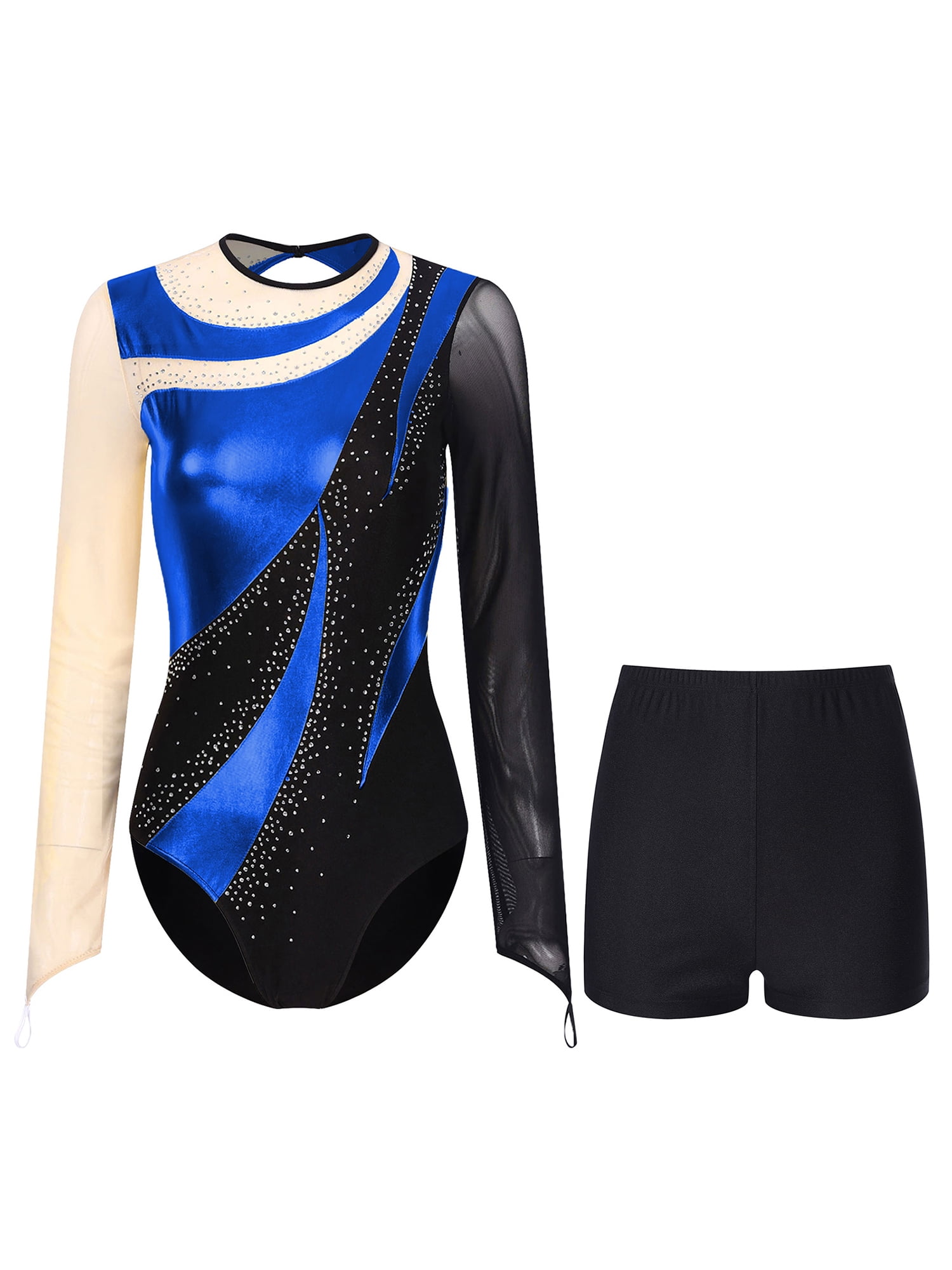 トップス house on the hill 70 Bodysuit (Ballet) YONGHS Women's Gymnastic Leotard Color Block Bodysuit Tops