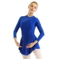 thumbnail image 1 of iEFiEL Women Cutout Back Long Sleeve Figure Skating Dress Ballet Dance Leotard, 1 of 7