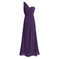 thumbnail image 1 of iEFiEL Women Ladies Chiffon One-shoulder Dress Long Evening Bridesmaid Prom Gown Dress, 1 of 7