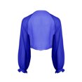 thumbnail image 1 of iEFiEL Womens Chiffon Shrug Cardigan Solid Cropped Bolero for Wedding Evening Party Blue One Size, 1 of 7