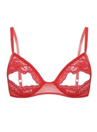 Floral Lace Crop Top With Padded V Bra Sexy And Fashionable Womens Bralett  Red Lace Underwear For 2019 From Primen, $25.07