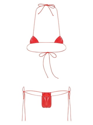 TQWQT Women Bikini Set Extreme G String Thong Bikini Butterfly