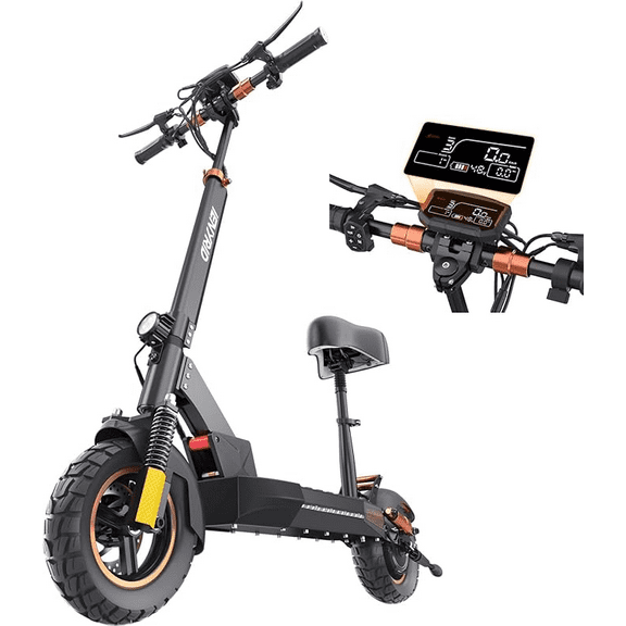 iENYRID 30-mile Foldable Electric Scooter w/Seat - 28mph, 800W & 12.5Ah Battery | Commuter Scooter for Adults