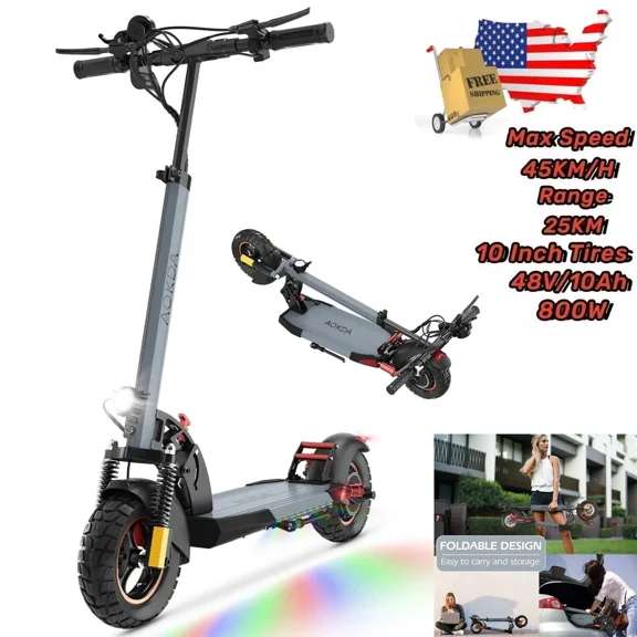 iENYRID 800W 10Ah Commuter E-Scooter w/Seat, 28mph 26mi 3-Speed for Adults/Teens 12+
