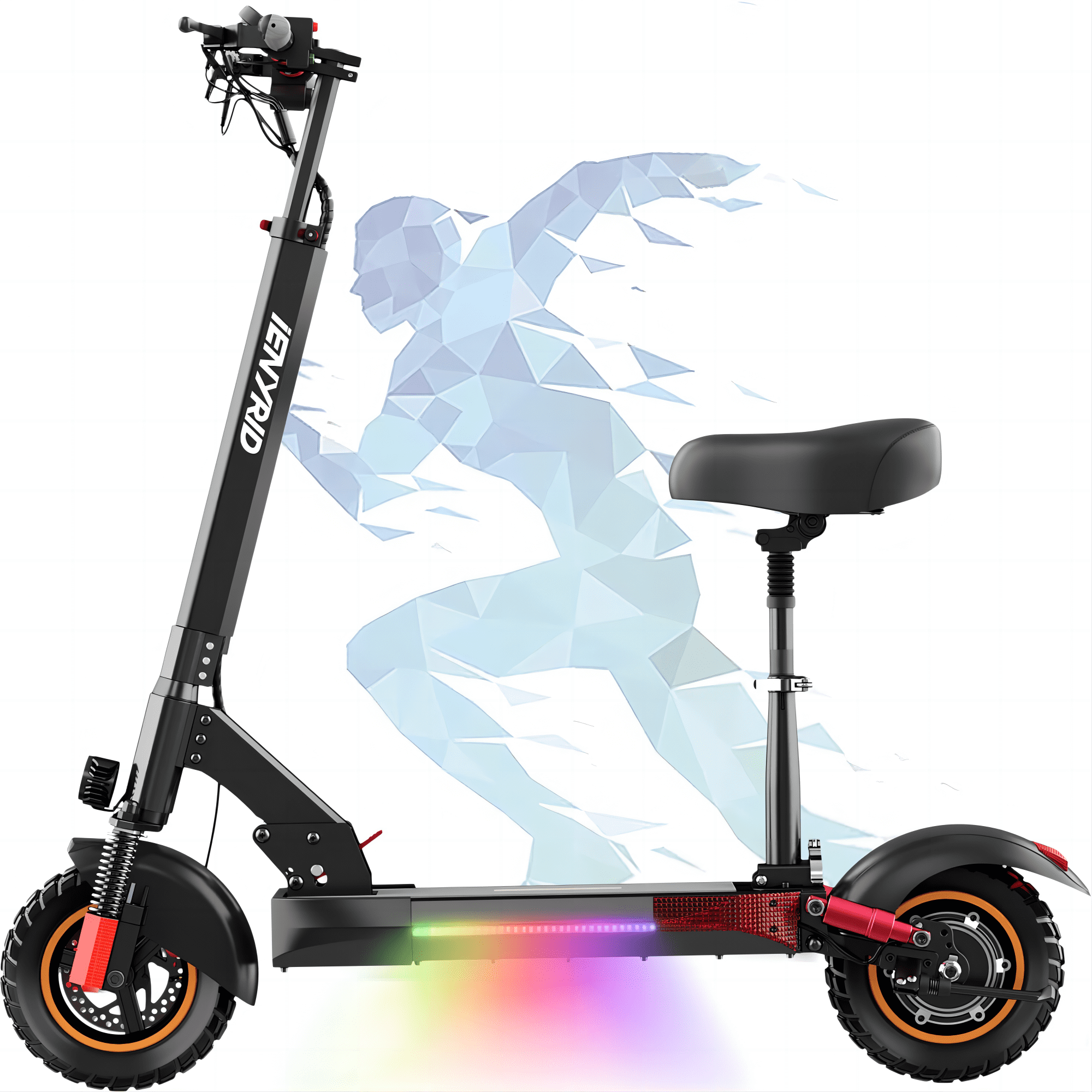 iENYRID 600W Electric Scooter for Adults Teens, Dual Suspension