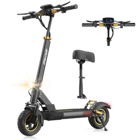 iENYRID 800W Foldable Electric Scooter with Seat for Adult, 3 Speeds City Commuting E-scooter, Electric Scooter for Kids 12+, 48V 12.5Ah up to 28 Mph & 30 Miles Range,330 lbs Capacity