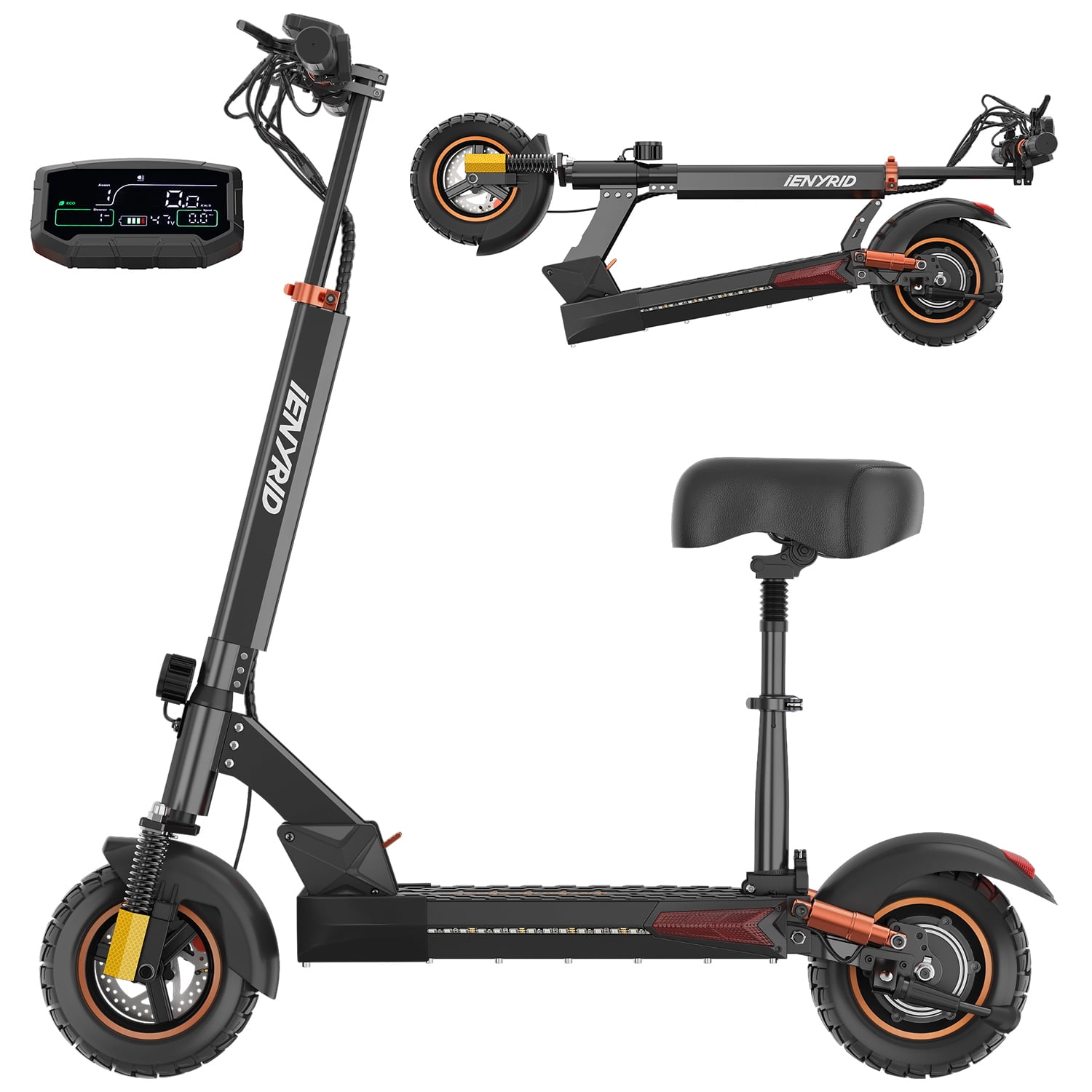 iENYRID M4 Pro S+ 800W Foldable Commuter Electric Scooter with Seat for Adult Teen-Up to 30 Miles 28MPH