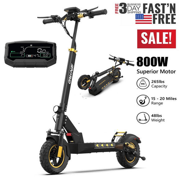 iENYRID Electric Scooter for Adult with Seat, 800W Foldable City Commuting Escooter, 3 Speeds / 48V 12.5Ah / 28 Mph 30 Miles Range / 330 lbs Capacity, E-Scooter for Kids 12 