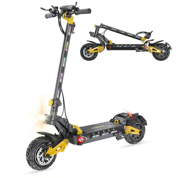 iENYRID Electric Scooter for Adults with 2400W Dual Motor up to 45Mph & 40 - 45 Miles Long Range, 48V 23AH Li-battery, Foldable Outdoot Offroad E-Scooter for Adult, 350lbs Capacity