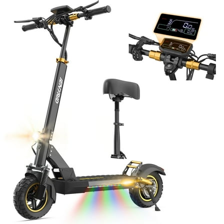iENYRID Electric Scooter E Scooter for Adult with Seat, 800W 48V 12.5Ah Foldable E-Scooter Electric Skateboard for Adult, 28Mph & 30Miles Range, with Disc Brake & Full Shock Absorption