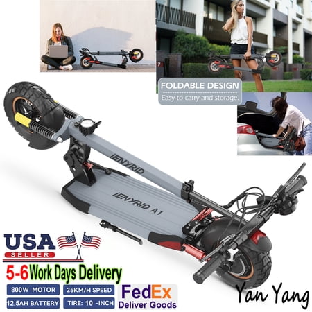 AOKDA Foldable Electric Scooter for Adults 800W 20 Miles Long Range 3 Speeds Commuter E-Scooter up to 28mph, Electric Skateboard for Kids Boys Girls 14+