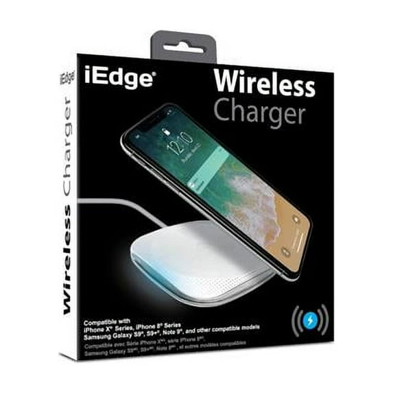 iEdge 2339570 5 watt Wireless Charger, White & Black - Case of 12