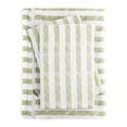 thumbnail image 1 of iEnjoy Home 3-PC King Puffed Rugged Stripe Duvet Cover Set in Sage Green/White, 1 of 3