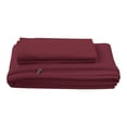 thumbnail image 1 of iEnjoy Home 3-PC Queen Ultra Soft Microfiber Duvet Cover Set in Burgundy Red, 1 of 3