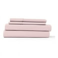 thumbnail image 1 of iEnjoy Home 4-PC My Heart Print Microfiber Cal King Bed Sheet Set in Pink, 1 of 3