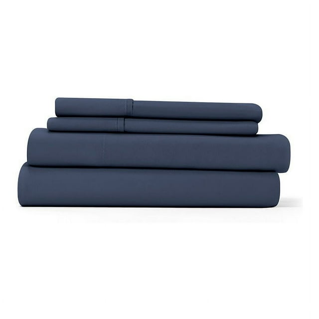 iEnjoy Home 4-PC Premium Ultra Soft Queen Bed Sheet Set in Navy