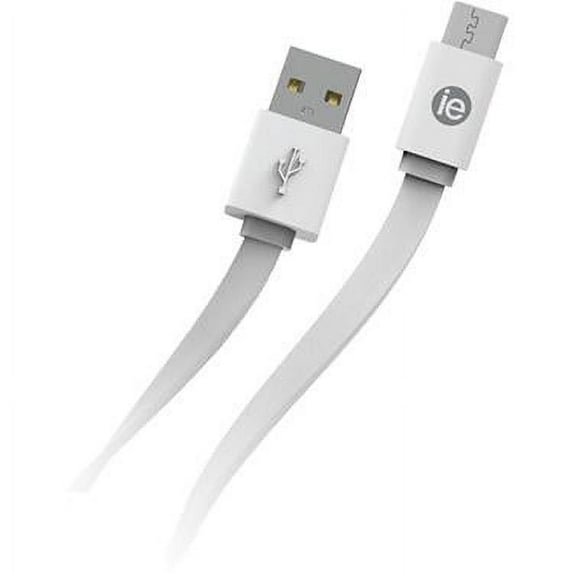 iEssentials - Charge & Sync Cable (USB-C/FLAT/4FT/WHITE)