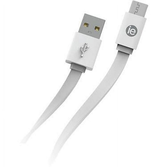 iEssentials - Charge & Sync Cable (USB-C/FLAT/4FT/WHITE)