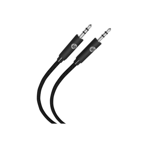 iEssentials IEN-BC6AUX-BK Braided Auxiliary Cable, 6 Feet