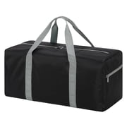 22-Inch Foldable Travel Duffle Bag, Small Gym Sports Duffel, Black