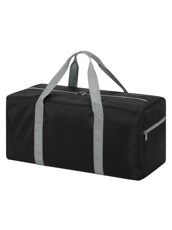 22-Inch Foldable Travel Duffle Bag, Small Gym Sports Duffel, Black