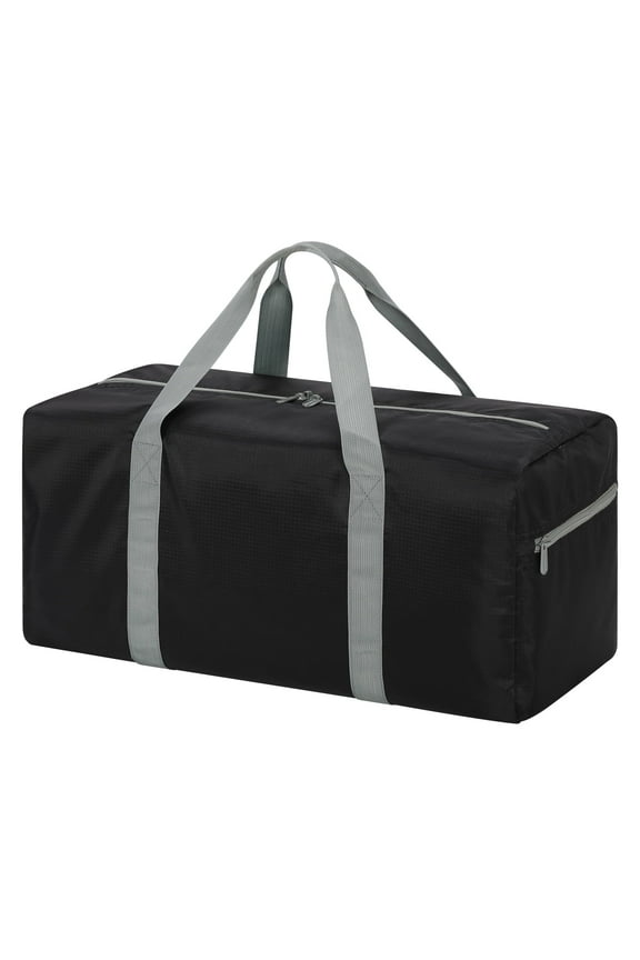 22-Inch Foldable Travel Duffle Bag, Small Gym Sports Duffel, Black