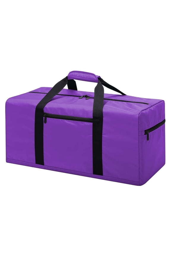 22" Foldable Travel Duffel Bag, Small Gym Sports Bag (Purple)