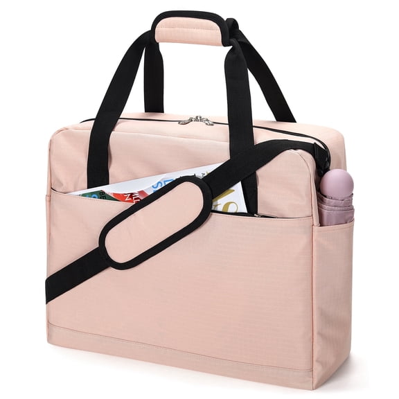 iFARADAY 16 inch Personal Item Duffle Bag,Airline Approved Underseat Travel Bag with Shoulder Strap for Women,Pink