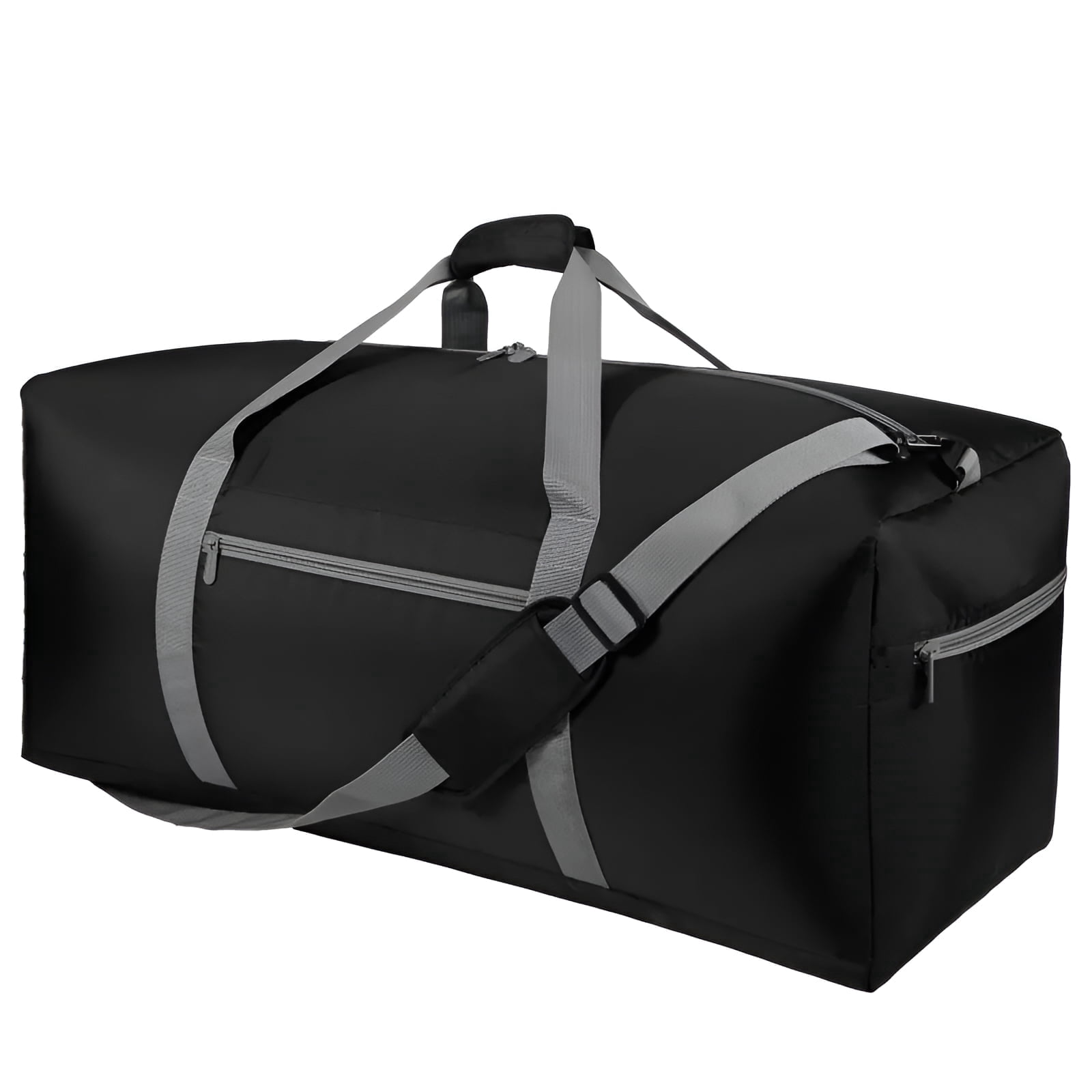 あいうえ FOLDING BAG (BLACK) 3227B iFARADAY, Foldable Oversized Duffel Bag, 30 inch, 75L, Black