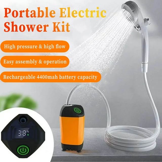 iFCOW Portable Outdoor Shower, Rechargeable Battery 4400 mAh with