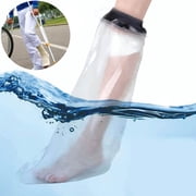 iFCOW Waterproof Full Leg Cast Covers for Shower Adult Reusable Cast Protector Shower Bandage,Extra Long Watertight Foot Protector, for Broken Long Leg Knee Foot Ankle Wound Burns