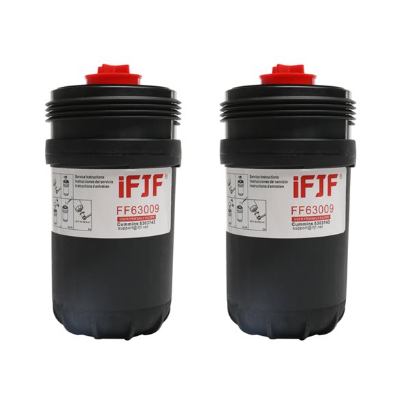 iFJF 2Pcs FF63009 Fuel Filter for 5303743 Replaces FF63008 Element FH22168 Fuel Filter 10 Micron Replacement for 2013-2020 B/L Series Engine