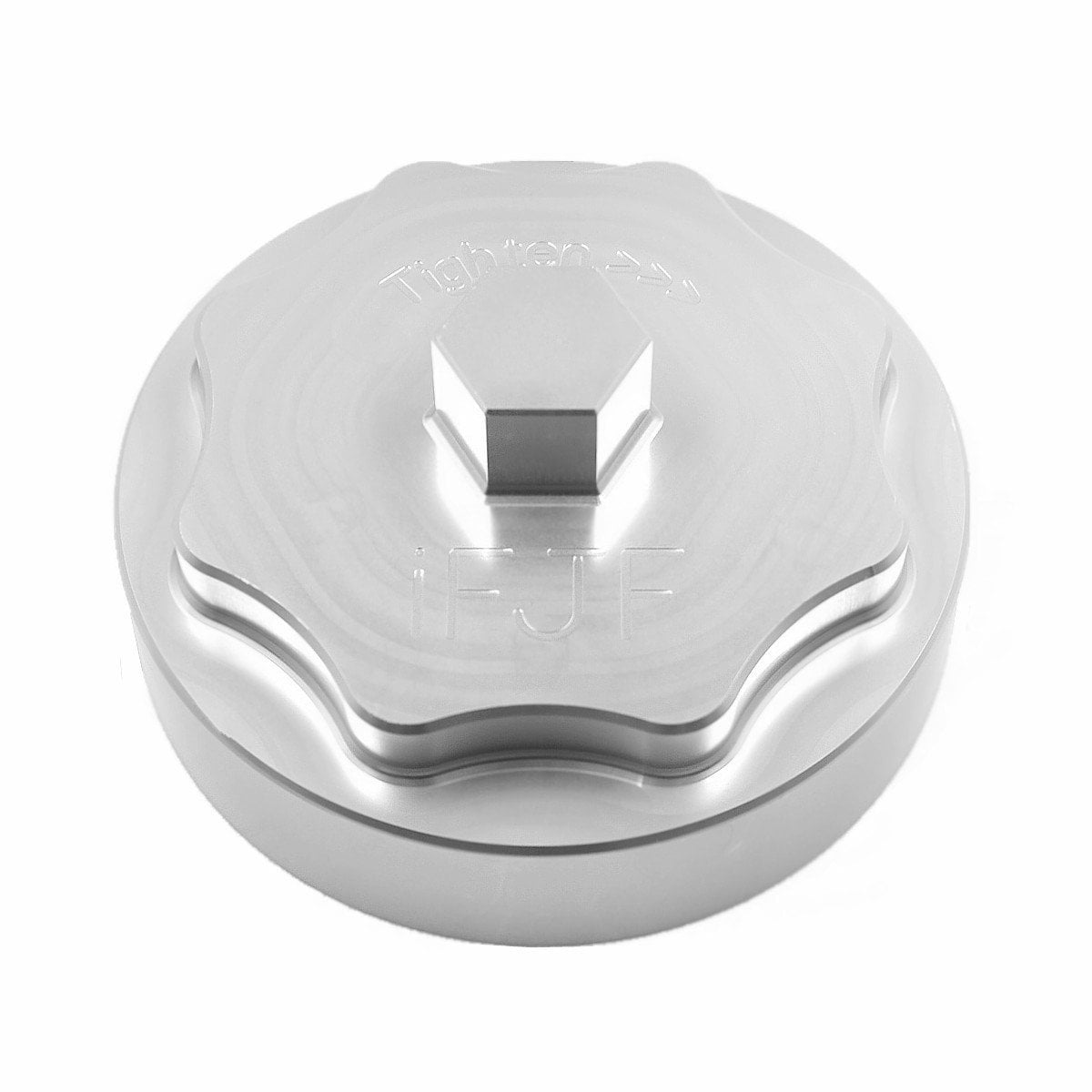 IFJF Tappo Alloggiamento Filtro Carburante In Alluminio Billet 68065612AA Per Ram 6.7L Diesel 2500-5500 (2010-2019) - Ricambio Resistente, Argento - 3
