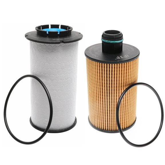 iFJF 68235275AA Fuel Filter and 68229402AA Oil filter Replacement for Ram 1500 2014-2019 3.0L V6 EcoDiesel Engine Replaces 68109834AA WF10245
