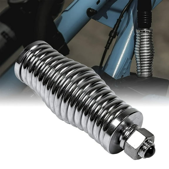iFJF Barrel Spring Mounting Base Heavy Duty Silver for Off-Road ATV CB Radio Whip Antennas