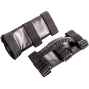 iFJF Black Grab Handles Nylon Weaving Roll Bar Grab Handles for Jeep Wrangler YJ TJ JK JKU JL JLU 1987-2020 Unlimited Models Canvas Grab Handles with Adjusting buckle Large Durable Safe Drive