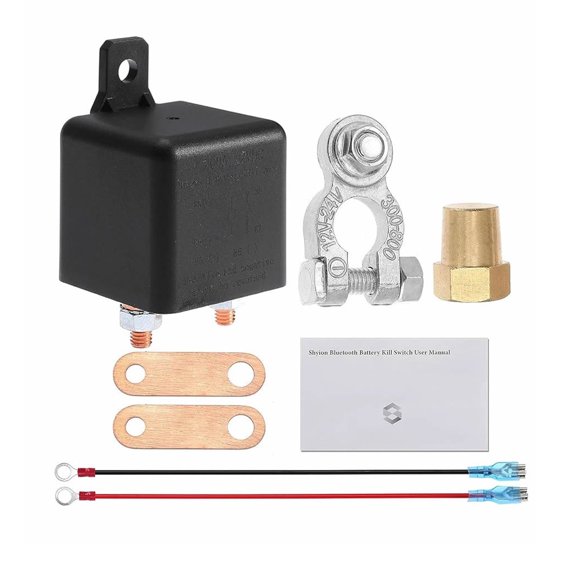 iFJF Bluetooth Remote Control Battery Isolator Anti-Theft Switch Universal DC12V 200A Remote Battery Disconnect Switch Replacement for Cars RVs Trucks