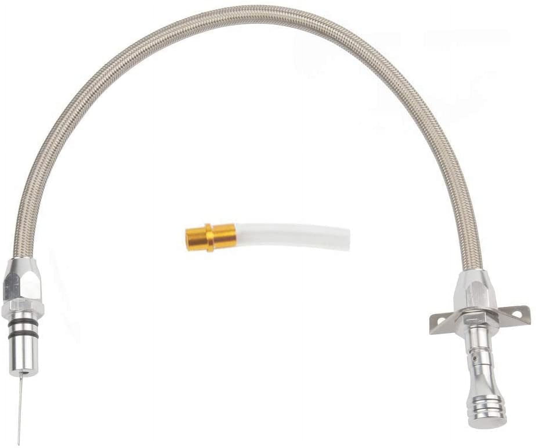 700R4 Chrome Flexible Stainless Transmission Dipstick GM Firewall