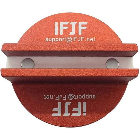 iFJF Large Slotted Universal Magnetic Jack Pad Weld Frame Rail Adapter for All Model Cars (Orange)