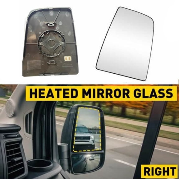 iFJF Mirror Glass Upper Passenger Side Right RH for Ford Transit Van 150 250 350 2015-2022