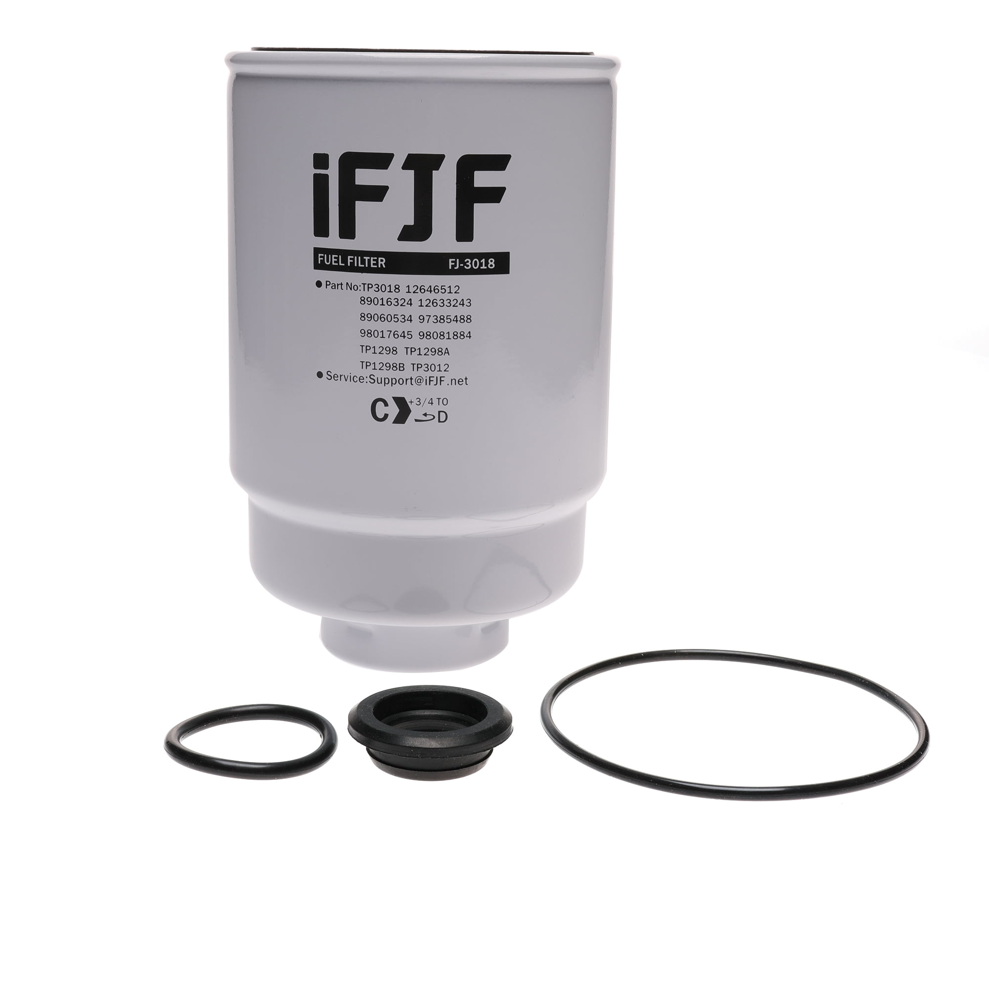 GM Truck Filter TP3018 4-Pack For Chevy Silverado/GMC Sierra 2500HD/3500HD 2001-2016 6.6L Duramax Diesel Fuel Filter