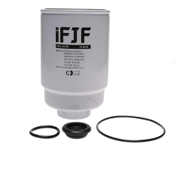 iFJF TP3018 Fuel Filter Replacement for Duramax 6.6L Chevy Silverado/GMC Sierra 2500HD 2001-2016 3500HD 2007-2016 Express/Savana 2500 3500 4500 2012-2016 Diesel Engine TP3012 12664429