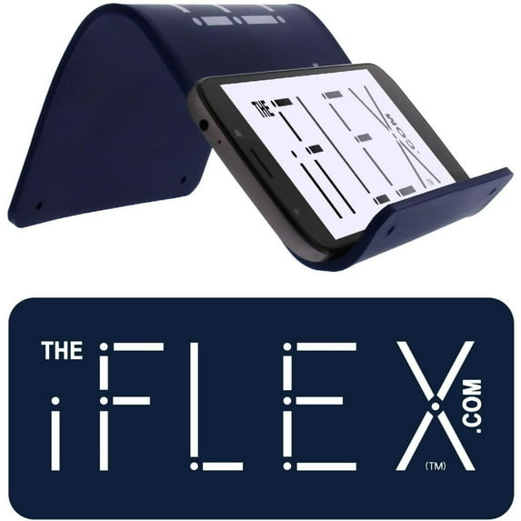 iFLEX Tablet Cell Phone Adjustable Stand Dark Blue Universal Hands-Free Non-Slip Grip Waterproof