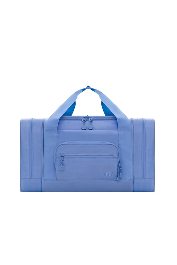 20” Water-Resistant Travel Duffel Bag with Backpack Straps, Multi-Pocket Design, Frost Blue